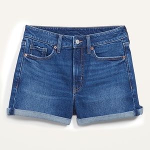 OLD NAVY Denim Jean Shorts  3 inch cuffed size 16 552699-00-1